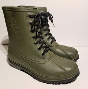 Sorel Kaufman Rain Boots Military Green